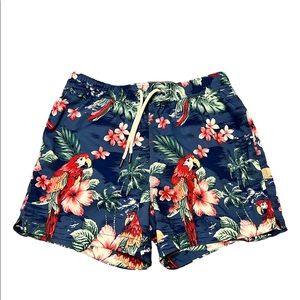 Abercrobie & Fitch tropical pattern swim shorts